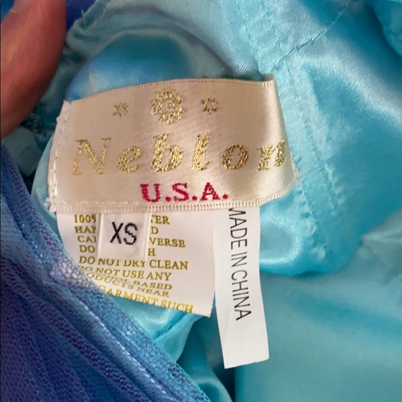 Blue Cocktail Dress - Picture 4 of 4